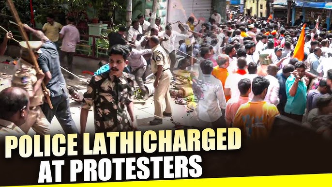 Hyderabad Temple Lathi Charge